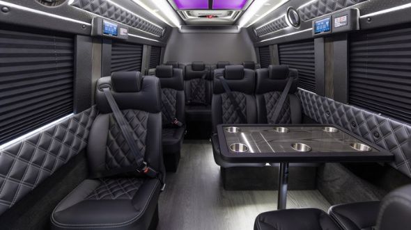 fort lauderdale 15 passenger sprinter van interior