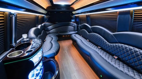 fort lauderdale sprinter limousine interior