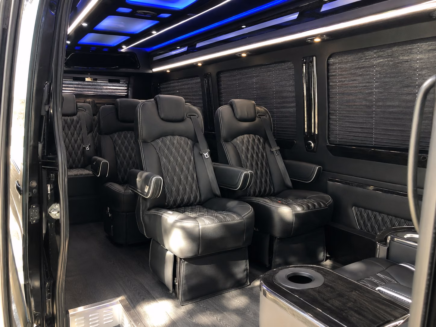fort lauderdale 10 passenger sprinter van inside