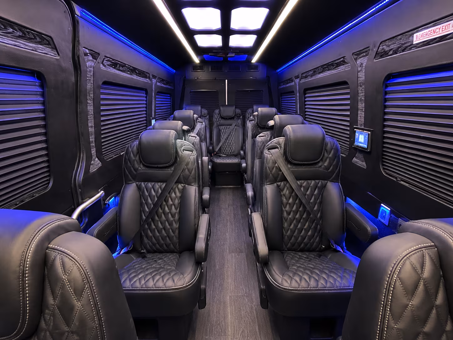 fort lauderdale 12 passenger sprinter van interior