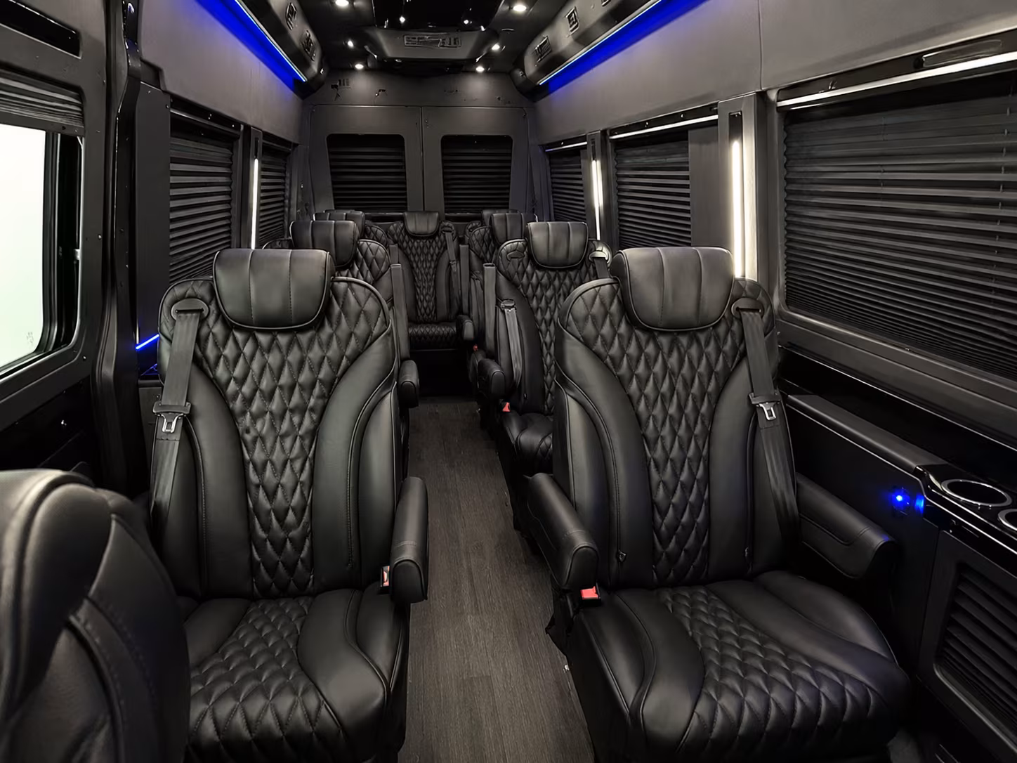 fort lauderdale 18 passenger sprinter van interior