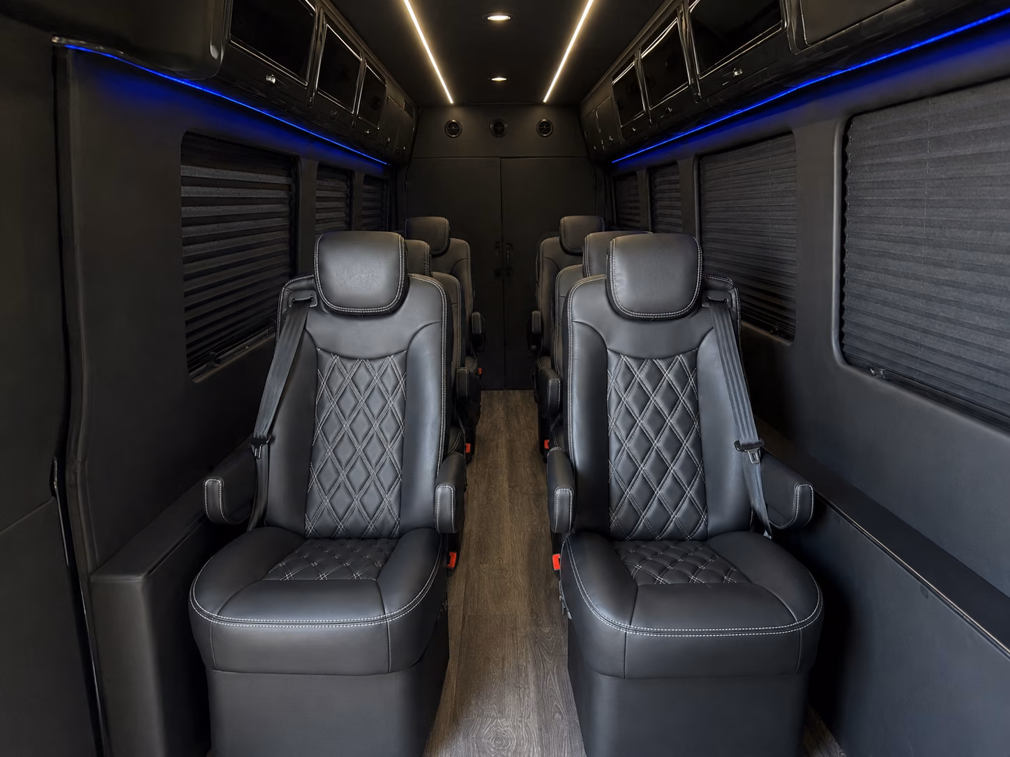 fort lauderdale 20 passenger sprinter van interior