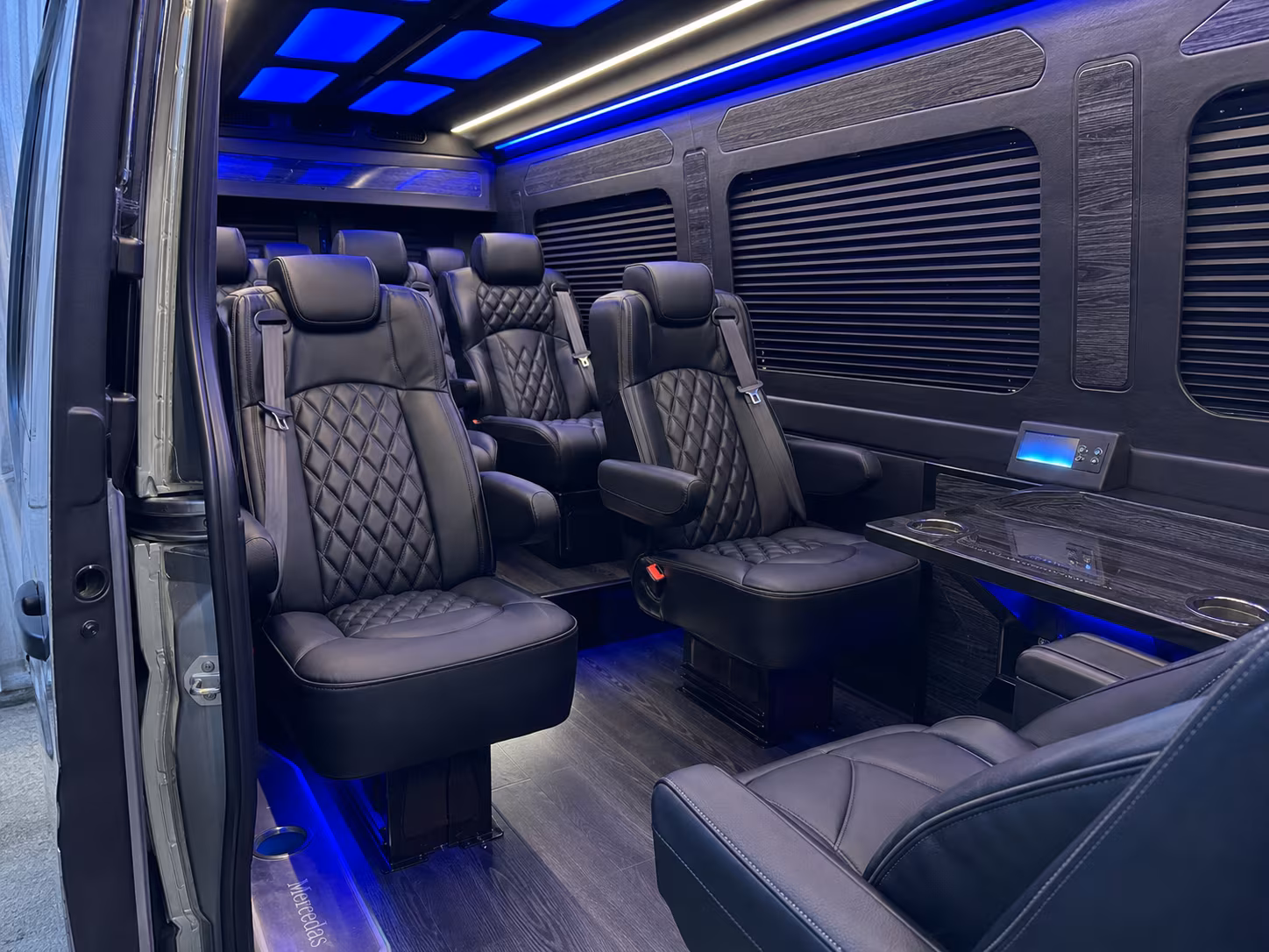 fort lauderdale 8 passenger sprinter van interior